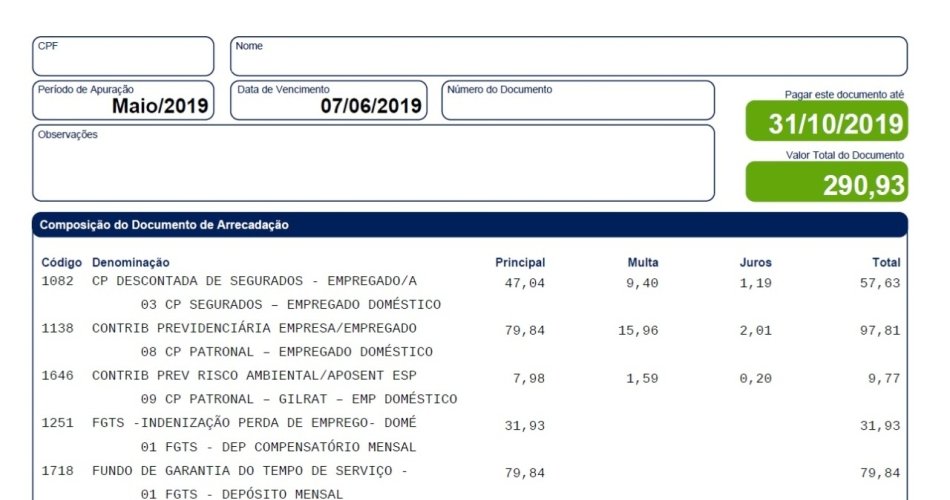 Registrar babá no eSocial